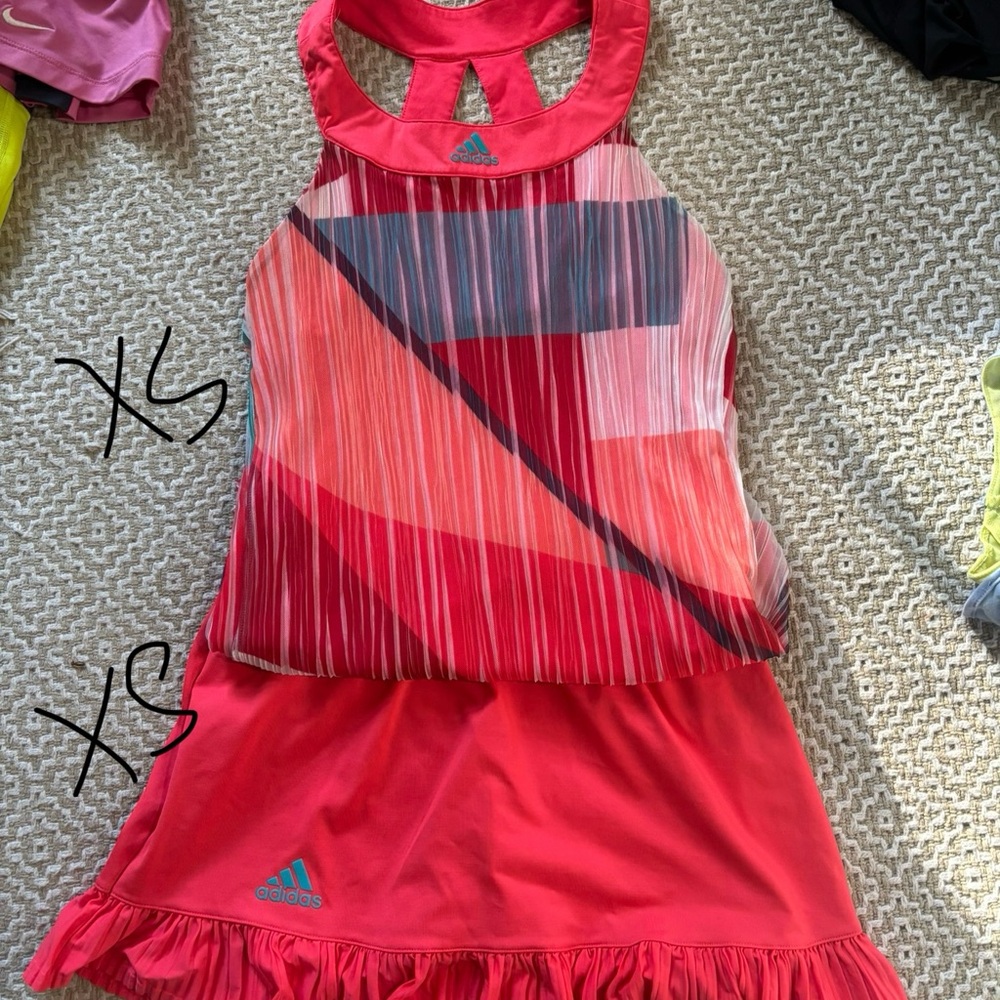 Adidas Kids' Pink Striped Top